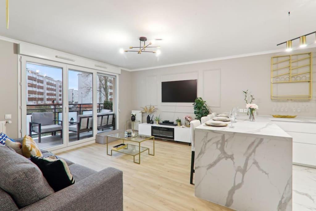 Appartement Design Pres Defense Bezons Extérieur photo